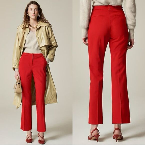 J. Crew Pants - NWT J CREW Kaya pant in Italian stretch merino wool blend in Persian Red
